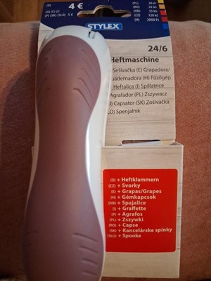  Stylex 42656 Heftmaschine 24/6, Entklammerer, 640 Heftklammern 24/6 - NEU/OVP 