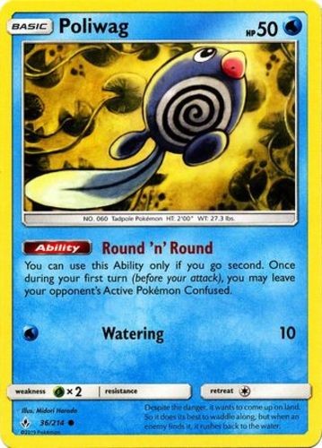 Poliwag - 36/214 - Common - Lightly Played