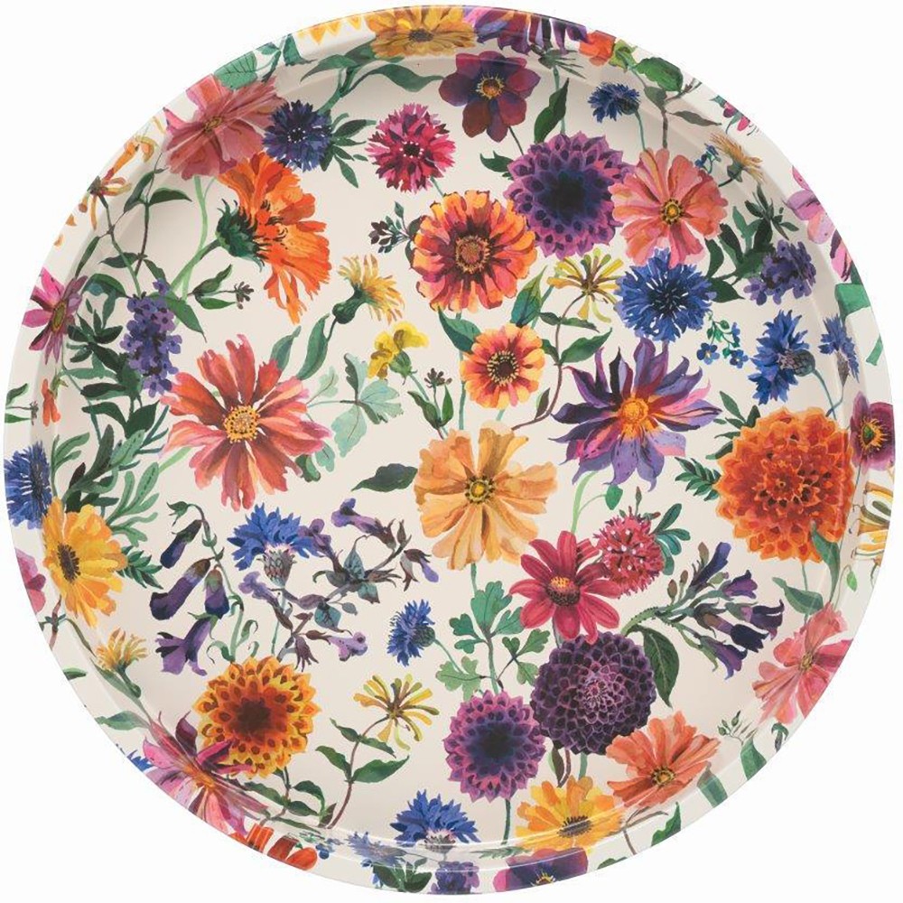 Emma Bridgewater Garden Flowers Deep Well Serving Tray Large Steel Floral GF2971