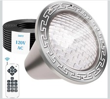 Luz LED de piscina de 10" para piscina subterránea 50W RGB color remoto se adapta a Pentair Hayward