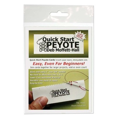 Quick Start Peyote Cards by Deb Moffett-Hall (QSP4 8/0 Delica & 6/0 Beads)