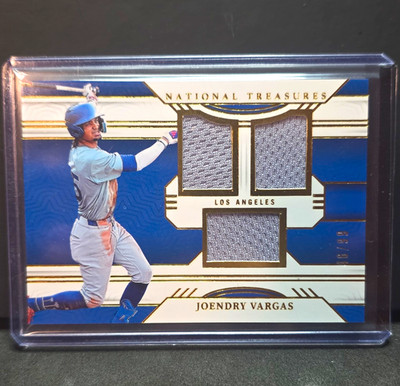 2024 Panini National Treasures Joendry Vargas Dodgers Game Gear Swatches /99
