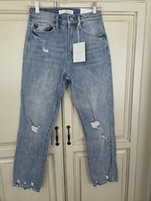 Kancan Straight Fit Distressed Jeans Women's 3/25x27