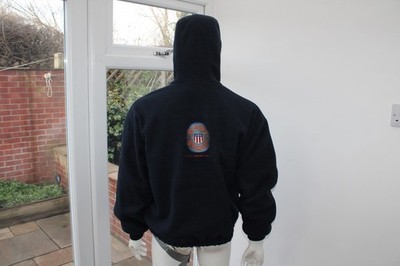Herren GANT Jacke Mantel Blau Orange M Medium Fleece