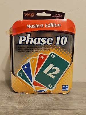 Fundex Phase 10 Masters Edition New In Collectible Tin Sealed Card Game NIB
