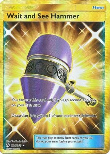 Wait and See Hammer - 236/214 - Secret Rare DMG, English Pokemon Lost Thunder