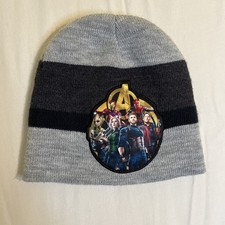 Kids Beanie Avengers Toboggan One Size Gray 0127