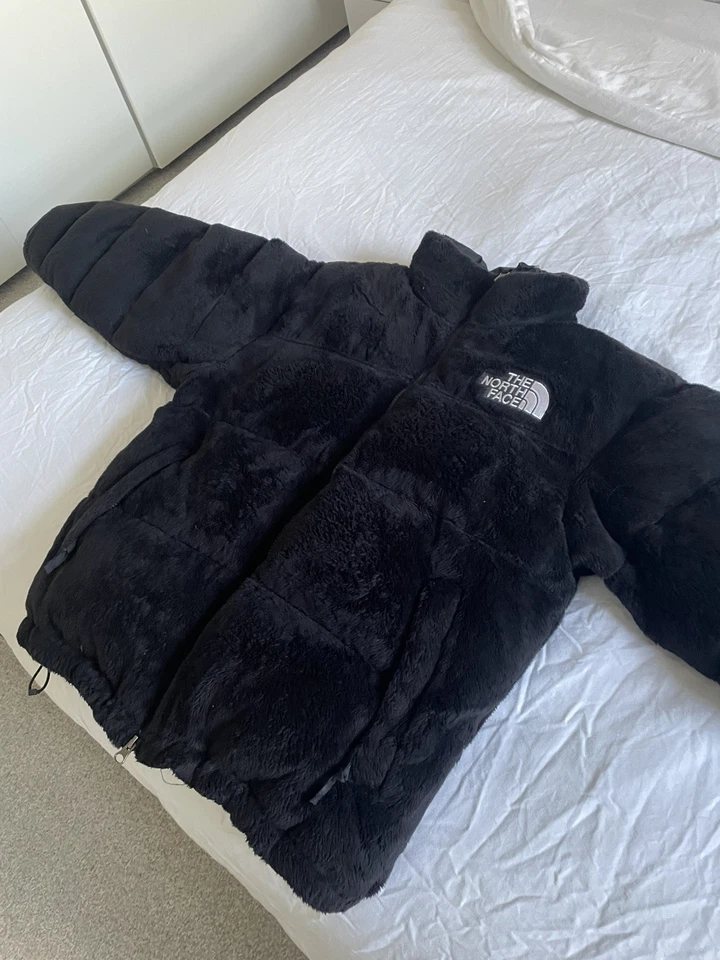 The North Face Nuptse Men’s Black Puffer - Full Zip Faux Fur - Size Small (mens), photo 1 of 5