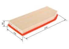 BOSCH Luftfilter 1 457 433 065 für MERCEDES-BENZ