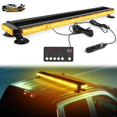 37'' Amber 80LED Emergency Strobe Rooftop Double Side Light Bar for Tow Truck 