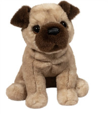 Juguete de peluche Douglas Toys Milo Tan Pug, 9" sentado
