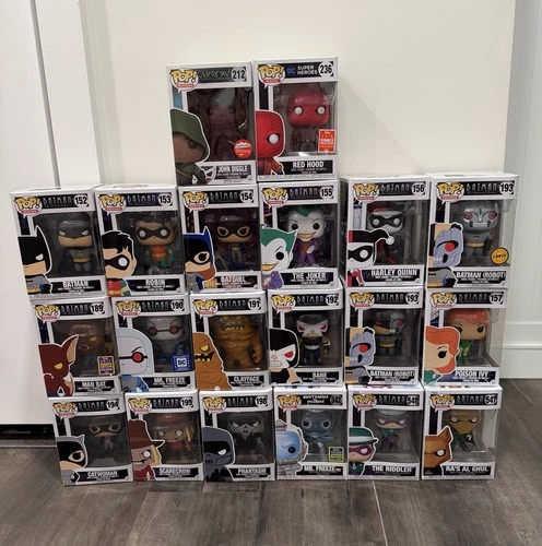 Funko Pop! Exclusive Batman Animated Series & Arrow Vinyl Figures Bundle