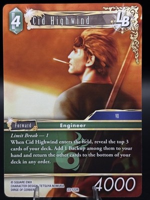 Final Fantasy TCG - Cid Highwind - 23-122R  - Hidden Trials