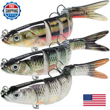 TRUSCEND Swimmax 8-Segment Swimbait Lure - Realistic Action for Bass Pike Trout