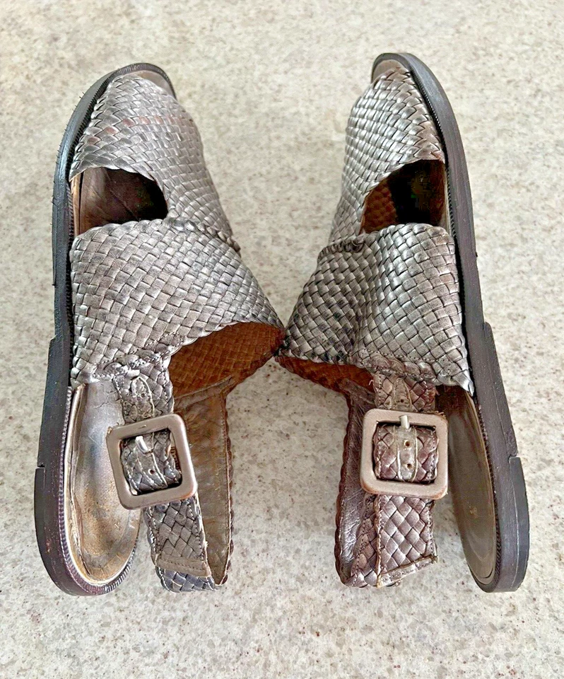 Petra Firenze锡织皮革凉鞋(7M) — 第 4/4 张图片