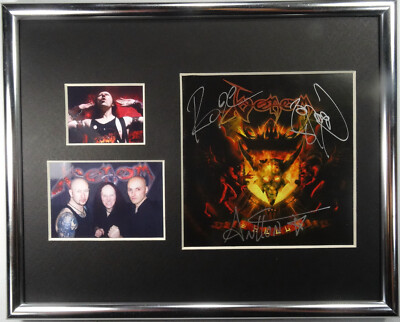 SIGNED VENOM AUTOGRAPHED HELL CD MATTED DISPLAY CRONOS CERTIFIED
