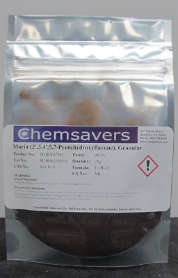 Morin (2',3,4',5,7-Pentahydroxyflavone) Granular, 98+%, 25g