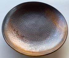 Bon Chef Tavola Coppa 10" Porcelain Copper & Bronze Finish Dinner Plate