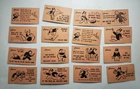 Parker Brothers Vintage Monopoly Pieces Chance Cards