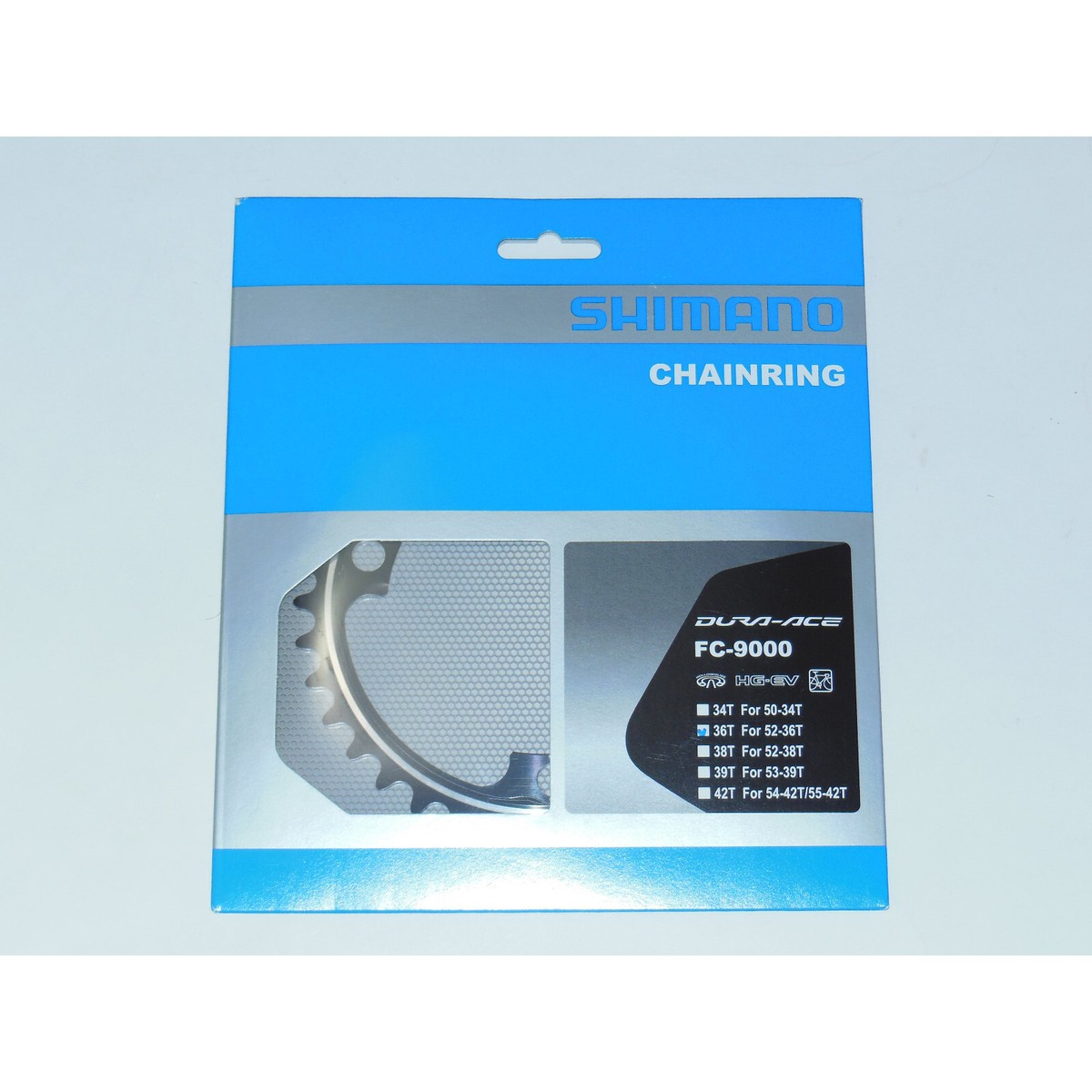 New Shimano Dura Ace FC-9000 36T Inner Chainring Asymmetric (52/36