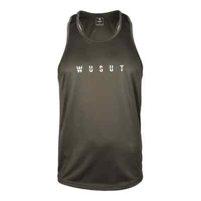 Wusut Mens Workout Tank Top Quick-Dry Sleeveless Gym Tee Muscle Stringer Shirt