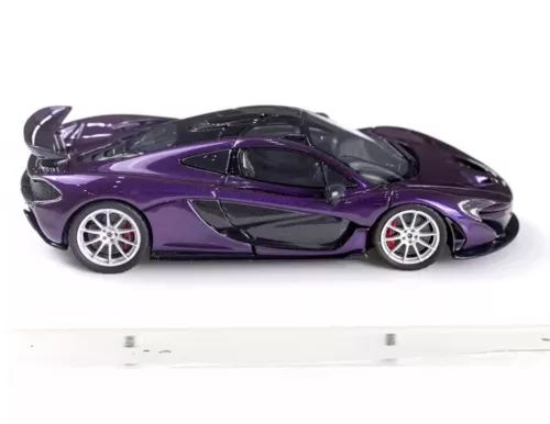 Modellino auto DMH 1:64 viola P1 super racing sport resina pressofusa collezione - Foto 4 di 6