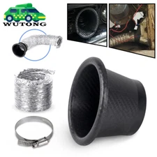 Universal Car Front Bumper Turbo Air Intake Pipe Turbine Inlet Pipe Funnel Kit