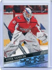 2020-21 Upper Deck Young Guns Vitek Vanecek Rookie     Card 211. rookie card picture