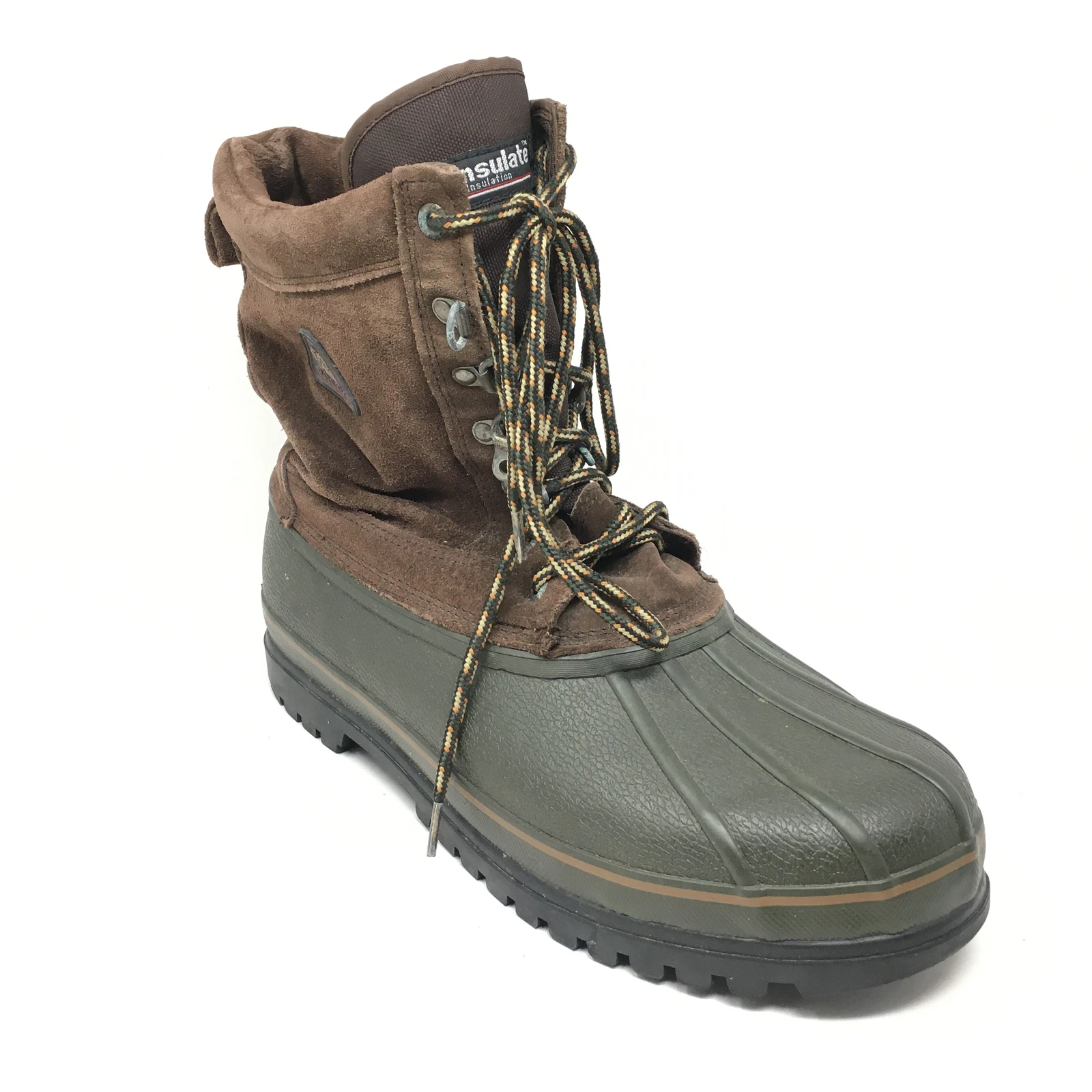 Men's Rocky Jasper Waterproof Snow Boots Winter Shoe Size 12 Brown Suede Outdoor