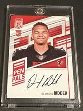 2022 DONRUSS ELITE DESMOND RIDDER PEN PALS BLACK INK ON-CARD AUTO SP RC!
