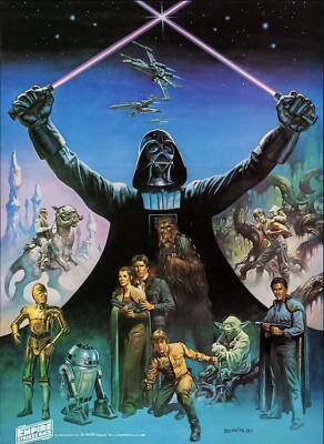 Original Coca Cola Star Wars Empire Strikes back poster from 1980