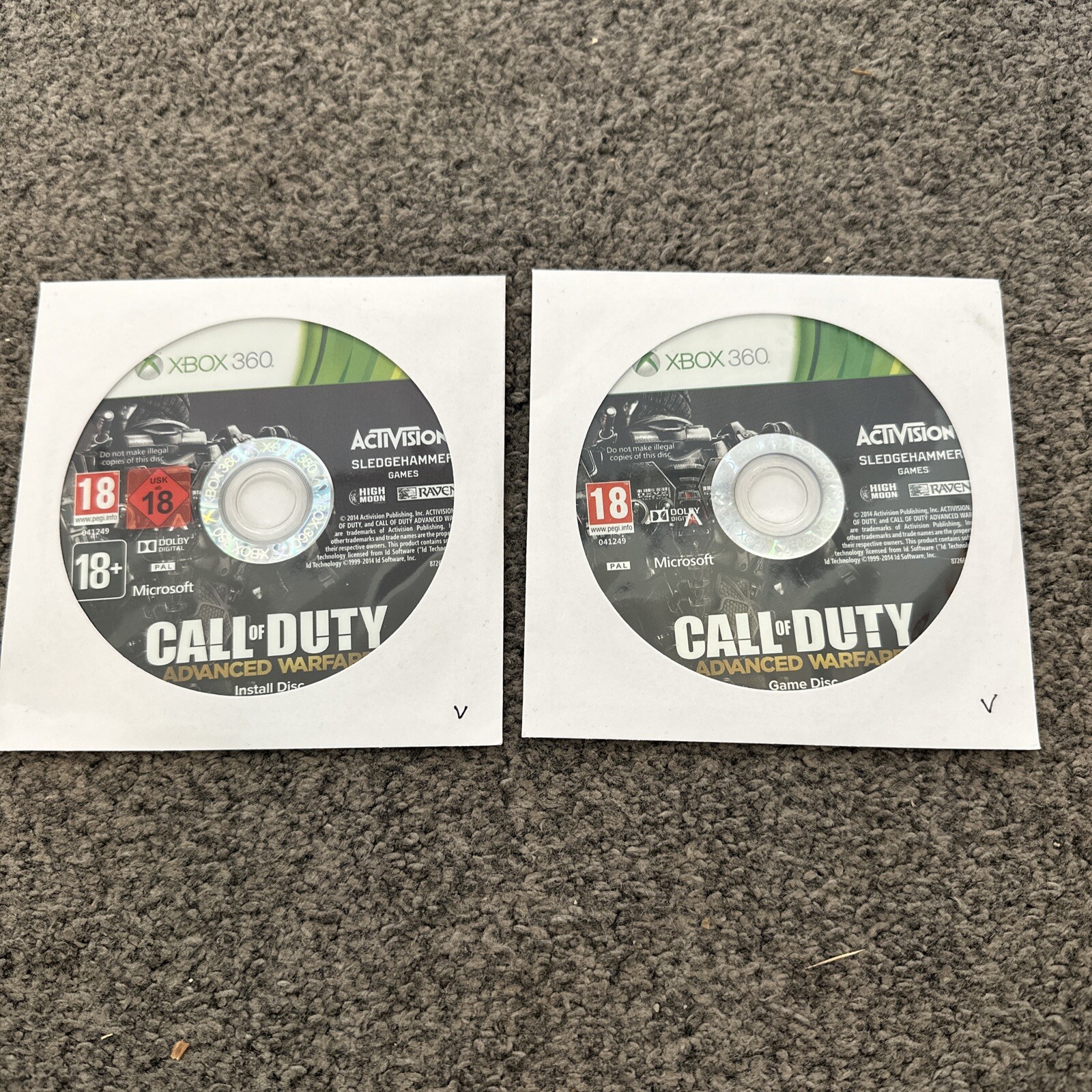 Call of Duty: Advanced Warfare (Microsoft Xbox 360, 2014) Discs Only