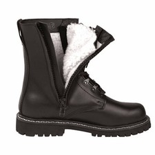 Stivali da pilota di MIL-TEC® con camper e fodera in peluche scarpe invernali calde nere