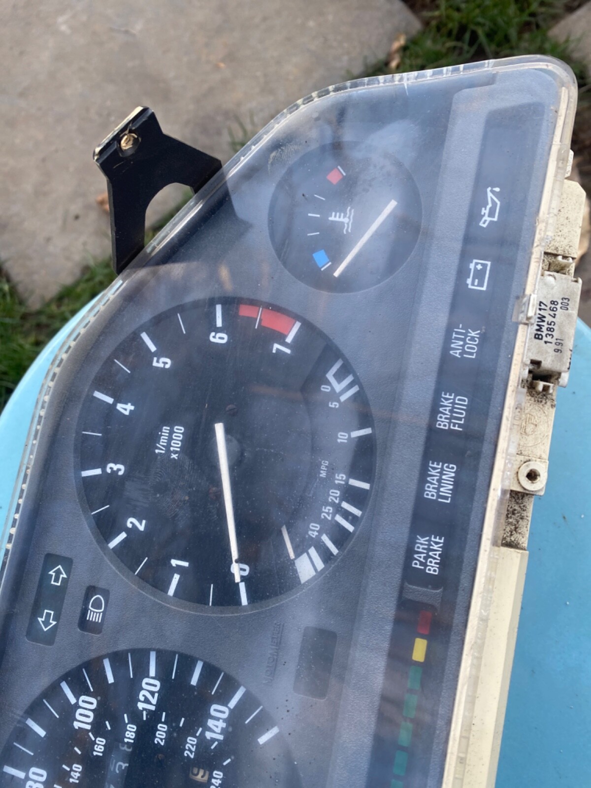BMW E30 Gauge cluster MotoMeter 123k Miles Odometer 325i 325is 325ix OEM eBay