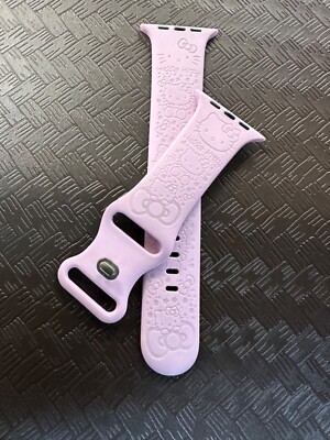 Engrave Silicone Apple watch band Hello Kitty Inspired 42mm