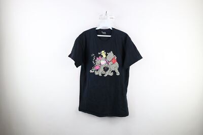 Another Enemy Streetwear Mens Large Faded Winnie the Pooh T-Shirt Black USA