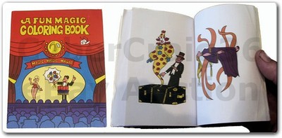 MAGISCHES MALBUCH KIND CLOWN TRICK KLEIN 3 WEGE TASCHENMALEREI FARBMALEREI