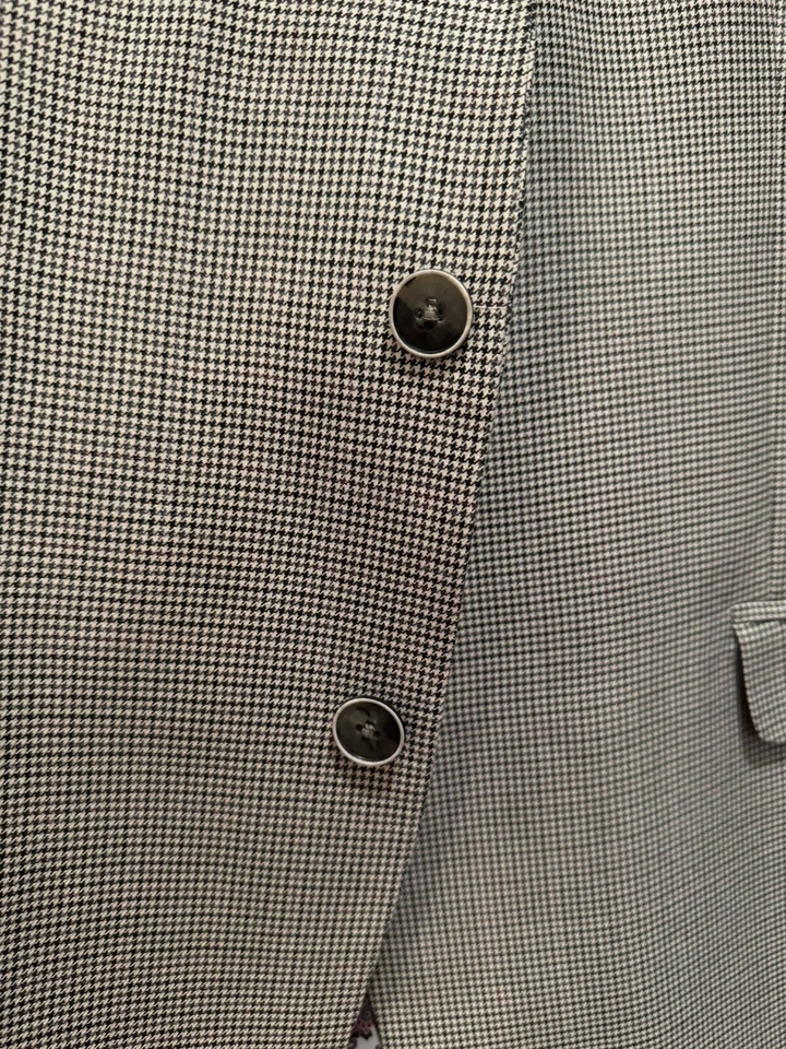 Blazer Van Heusen Studio para hombre talla 48R marrón parches en el brazo cuello gamuza Foto 2 de 4