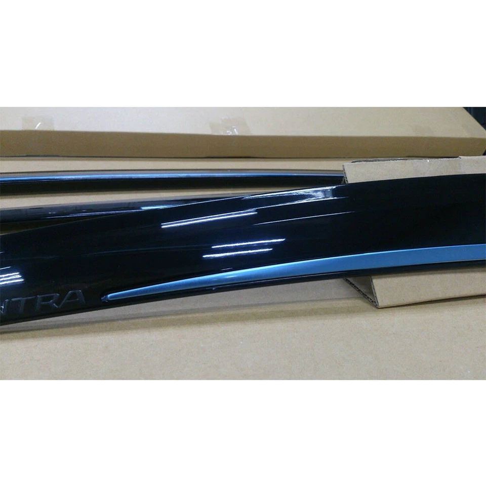 For Hyundai MD Elantra Avante Window Visor Vent Sun Shade Rain Guard With Chrome Foto 3 de 4
