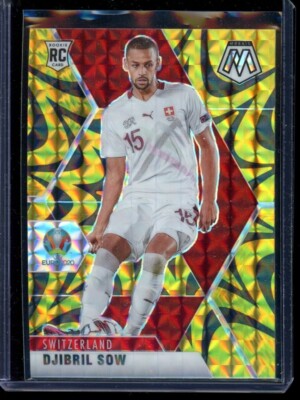 2021 Mosaic Reactive Gold Prizm #180 Djibril Sow RC - Switzerland - Sevilla