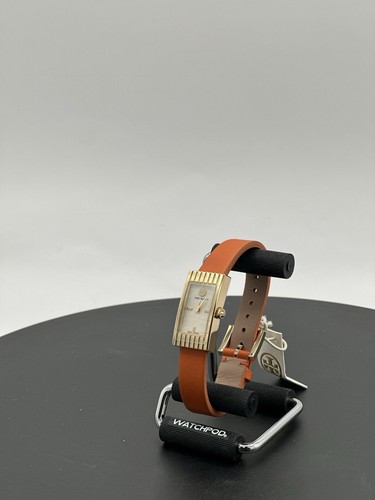 Nuevo con caja Reloj Tory Burch TRB2003 Buddy Signature chapado en oro 31x17 mm 100% AUTÉNTICO - Imagen 14 de 17