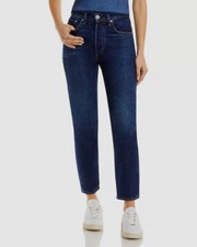 229 Rag Bone Women's Blue High Rise Ankle Straight Leg Jeans Pants Size 25