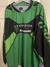 THOR Phase Vintage 2009 MX Jersey  Monster Energy Kawasaki XXL Preowned Poly  K2