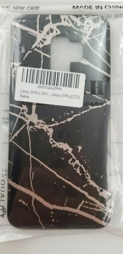 LUOLNH Black Rose Gold Marble Soft TPU Phone Case for Samsung Galaxy S9 Plus - Picture 4 of 11