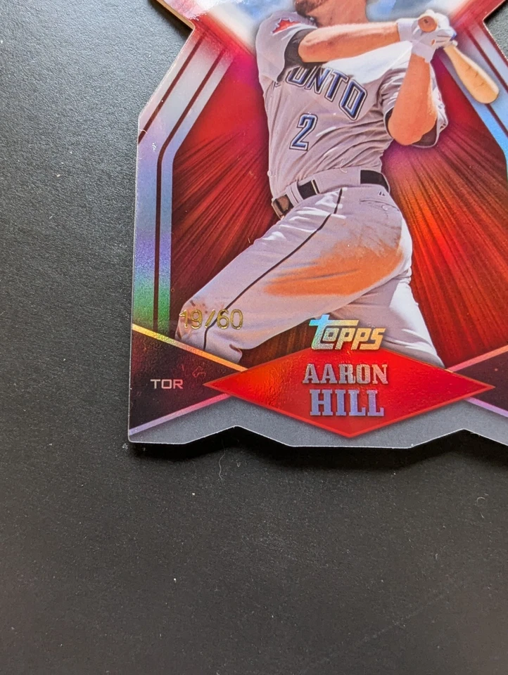2011 Topps - Diamond Dig Contest Black Diamond /60 Die Cut #DDC-3 Aaron Hill - Image 3 of 4