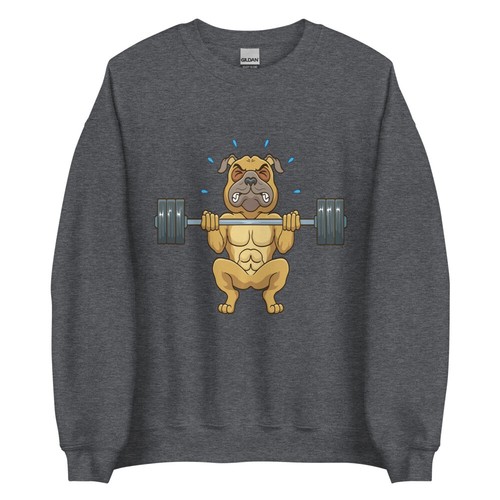 Levantamiento de pesas Pitbull Amantes de mascotas Divertido Lindo Dogdad Dogmom Regalo Sudadera - Imagen 6 de 8