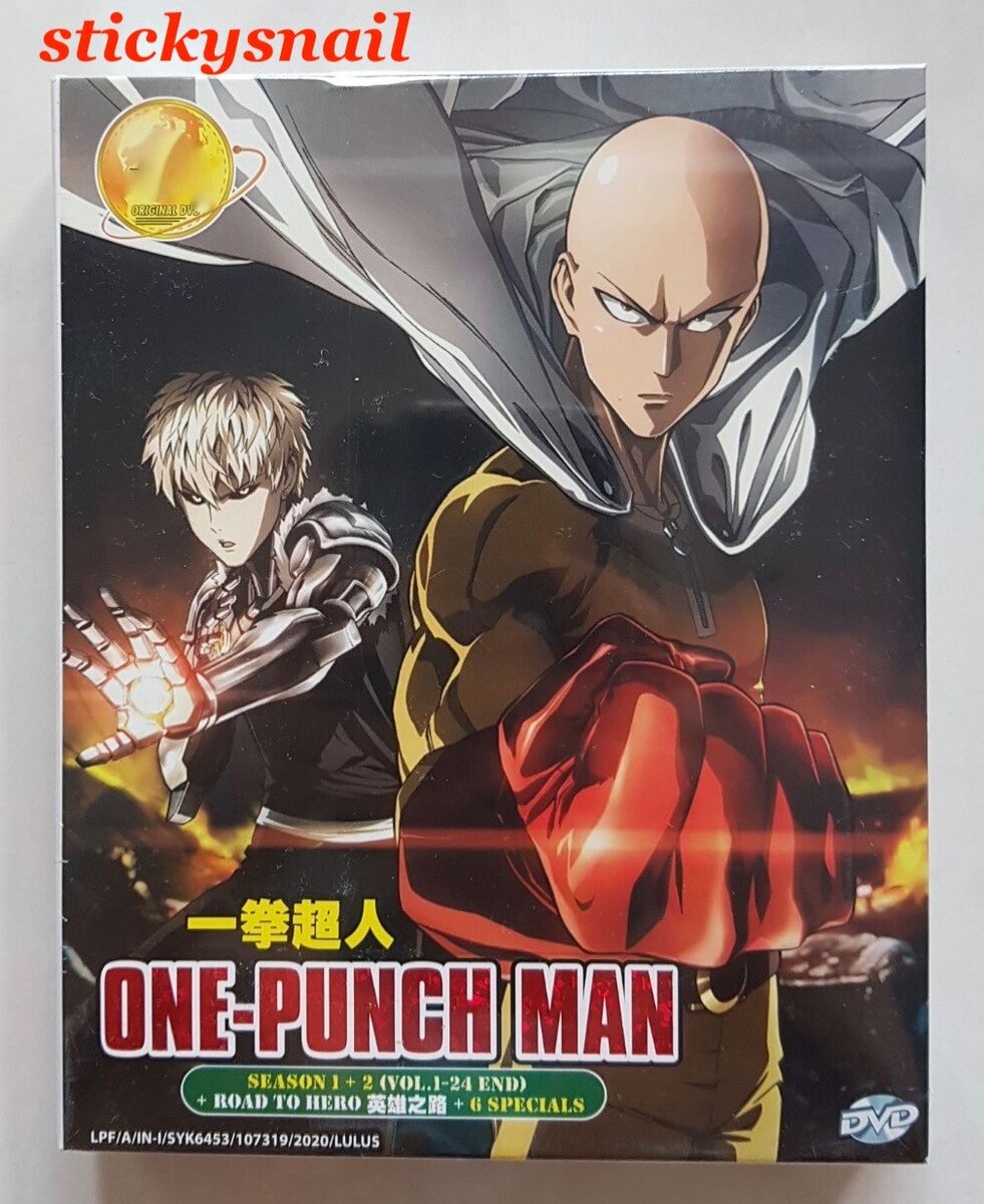 DVD Anime One-Punch Man Complete Set(Season 1+2) Road To Hero + Specials  ENGLISH