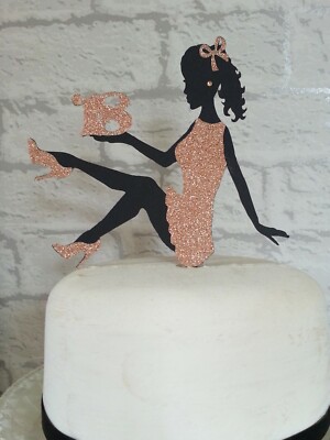 silhouette dress lady silhouette cake topper printable 58 Lady cake topper ideas