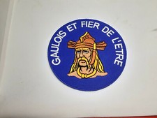 patch ecusson thermocollant  brodé gaulois Et Fier 9 cm .....