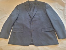 Oak Hill 2-Button Blazer Jacket Double Vent Mens Size 2XL 50/52R Blue 93324